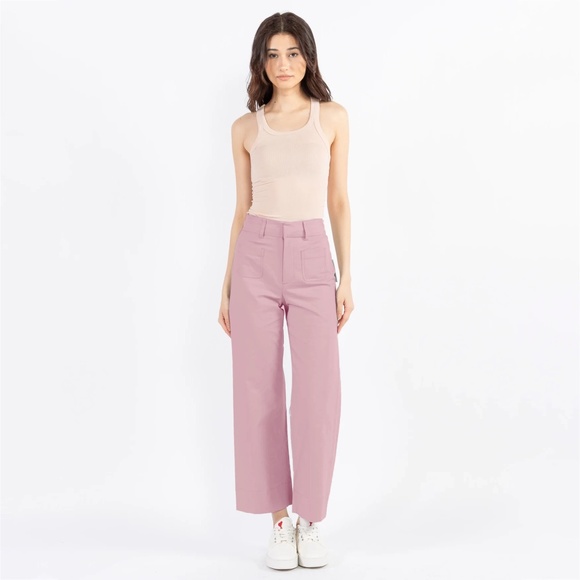 NWT The Script | Rose Chiara High Waist Wide Leg Crop Pants 0 - Picture 3 of 16